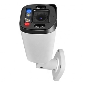 Su geçirmez Metal kasa 2.8-12mm manuel değişken odak Lens VideoLink App P2P PoE Bullet IP kamera ile kırmızı ve mavi Strobe işıklar - Product Image 4