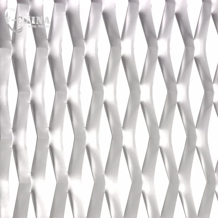 En iyi fiyat dekoratif alüminyum genişletilmiş Metal ekran Mesh dış bina cepheleri duvar kaplama