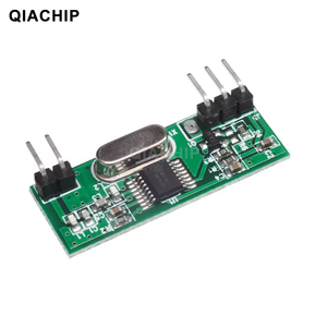 QIACHIP 433Mhz Módulo receptor de RF universal Superheterodino UHF ASK/OOK Demodulación 433,92 Mhz Interruptor remoto Kit de bricolaje inalámbrico - Product Image 1