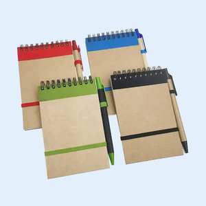 Small MOQ Recycled Kraft Pocket Size Mini <strong>Notepad</strong> Hand <strong>Notebook</strong> Spiral <strong>Notepad</strong> With Pen - Product Image 6