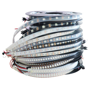WS2812B ไฟ LED Strip DC 5V 30/60/144 LEDs/m SMD5050 RGB ในตัว IC Magic สีแยกที่อยู่แถบพิกเซลแบบยืดหยุ่น - Product Image 1