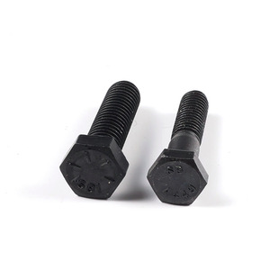 Customiztion 2-8x7 sınıf 5 SAE J429 ASTM A449 tip 1 siyah oksit altıgen başlı cıvata - Product Image 4