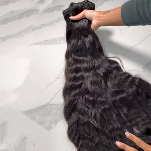 Unprocessed Cuticle Aligned Human Hair Natural Wave,Raw Cambodian Hair Vendor Vietnam Original Hair Bundles in <strong>Bulk</strong> - Product Image 1