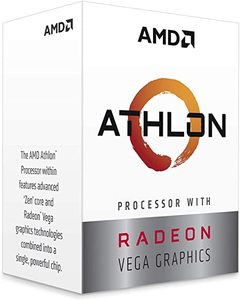 PCTEKCO Athlon-procesador de escritorio desbloqueado de 3000G, 2 núcleos, 4 hilos, con gráficos Radeon - Product Image 1