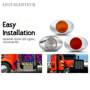 Side Marker gümrükleme işıkları 3LED krom değiştirme için Peterbilt 579 386 389 damla vizör ön havalandırma yan kabin <span class=keywords><strong>Panel</strong></span> AYDINLATMA