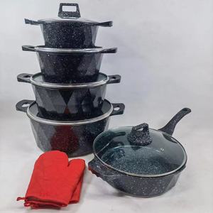 厨具不粘炊具铝锅压铸铝不粘砂锅套装，家用锅套装厨房套装 - Product Image 2