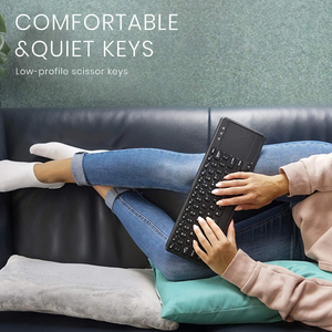 Teclado inalámbrico ABS 2,4G de 78 teclas con teclado táctil con cancelación de ruido para Macbook