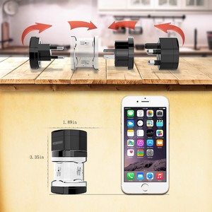 Multifunktionaler Universal-Reiseadapter EU UK US AU Wechselstrom-Ladegerät Adapter Ausgang Konverter Steckdose Adapter Anschluss - Product Image 2