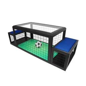 Nuevo juego de fútbol portátil para 2 personas, marco de Metal desmontable, diseño de mesa