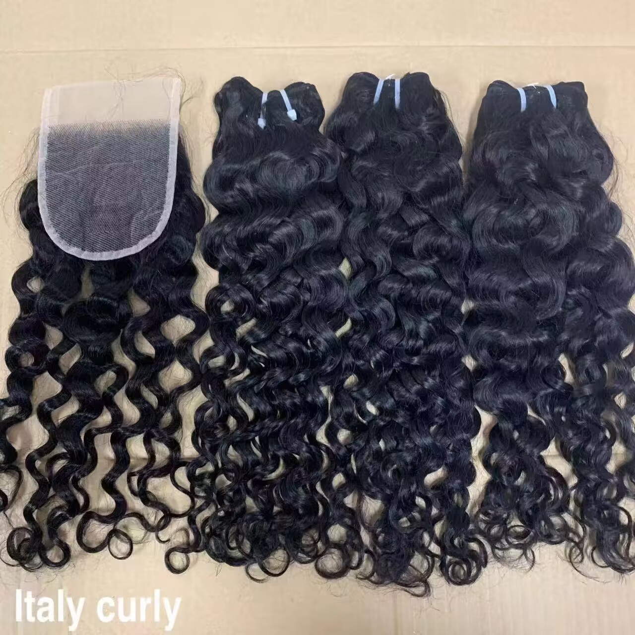 1 unidad de cabello rizado italiano
