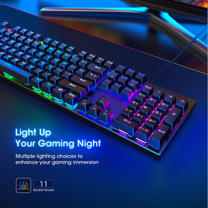 SAMA Low MOQ Gaming Mechanical <strong>Keyboard</strong> <strong>Multimedia</strong> 87 Keys Tenkeyless LED RGB Backlit PC Gamers Wired <strong>Computer</strong> <strong>Keyboard</strong> - Product Image 6