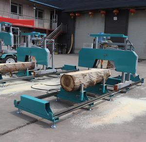 Taşıma yuvarlak Log sürgülü masa testere makinesi ile çift bıçak dairesel testere - Product Image 6