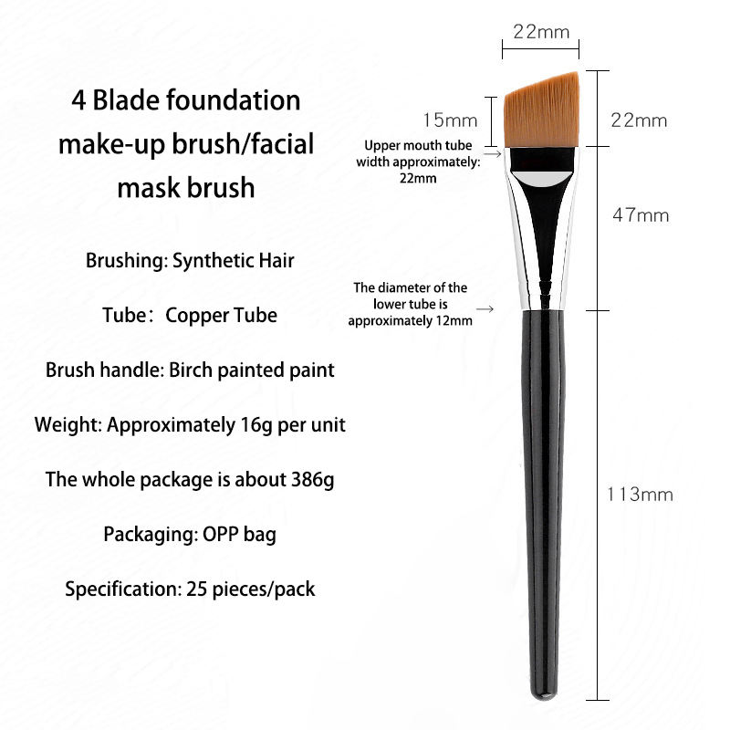 Pinceau Fond de Teint 4 Lames