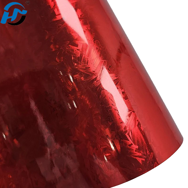 Chrome forged carbon red