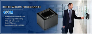 Lector Datamatrix con cable 4500L personalizado Lector de código de barras 2d integrado Escáner de código QR con control de acceso RJ45