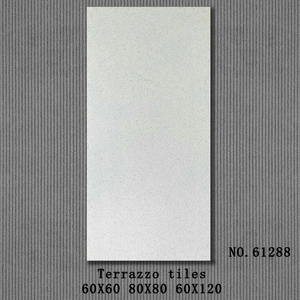 Kaymaz seramik daire yemek odası lüks kiremit ucuz gümrükleme Terrazzo desen mat yüzey mermer gri 60x60 60X120 - Product Image 3