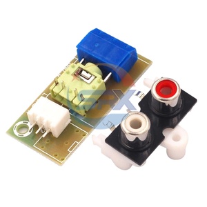 Adaptador de salida de entrada de audio Placa de cables de cableado Rca Lotus 3,5mm Enchufe Pcb Bloque de terminales