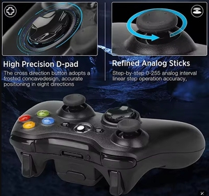 Xbox360コントローラー用の新しい2.4Gワイヤレスコントローラージョイパッドゲームリモートゲームパッドジョイスティック (PCレシーバー付き) - Product Image 5