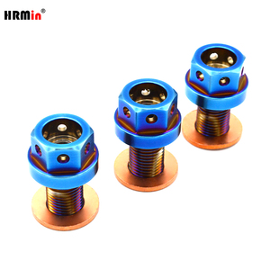 HRMin Light and High <strong>Strength</strong> Gr.5 Titanium Alloy Ti-6Al-4V Auto Engine Oil Drain Plug M18*1.5mm Screw with Magnet - Product Image 4