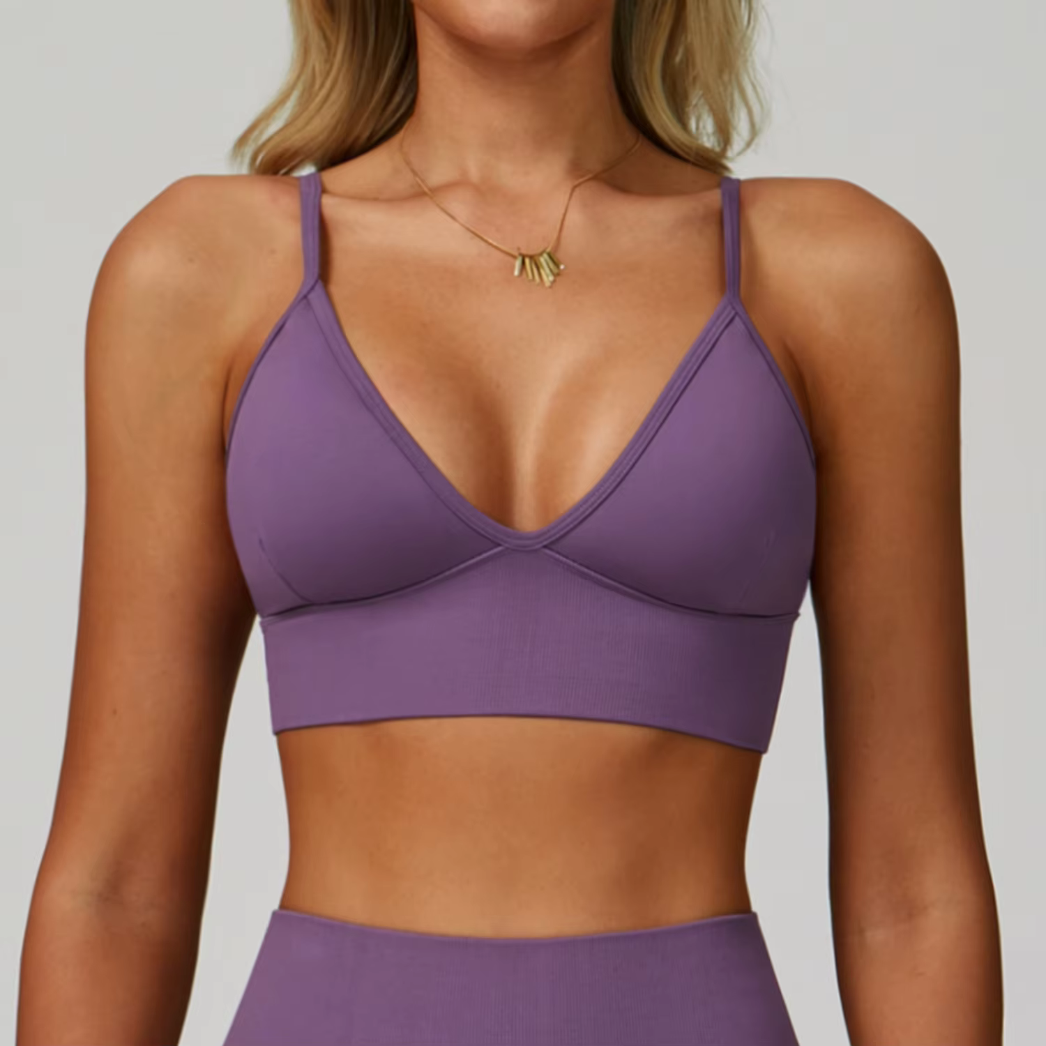Reggiseno sportivo viola