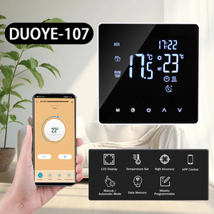 <strong>Temperature</strong> <strong>Control</strong> Touch Screen Digital Room Thermostat Ip20 Ntc <strong>Sensor</strong> 86*86*14mm Size Wifi Smart Thermostat - Product Image 4