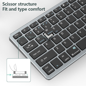 Charging <strong>2</strong>.4G + Dual-mode <strong>Keyboard</strong> Suitable for Desktop <strong>Computers</strong>, Notebooks, Tablets, Mobile Phones - Product Image 3