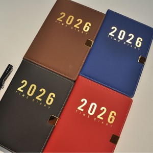 New Style 2026 Yearly Planner Customized <strong>Notebooks</strong> Faux Leather Cover Diary <strong>Color</strong> English Spanish Pages <strong>with</strong> Day pages - Product Image 3