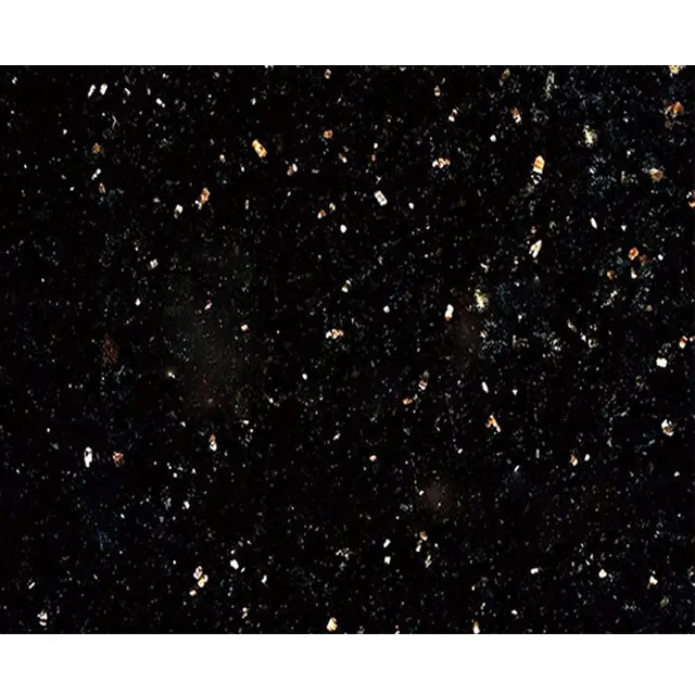 Slab granito preto galáxia chinês granito preço barato preto granito slabs bancada