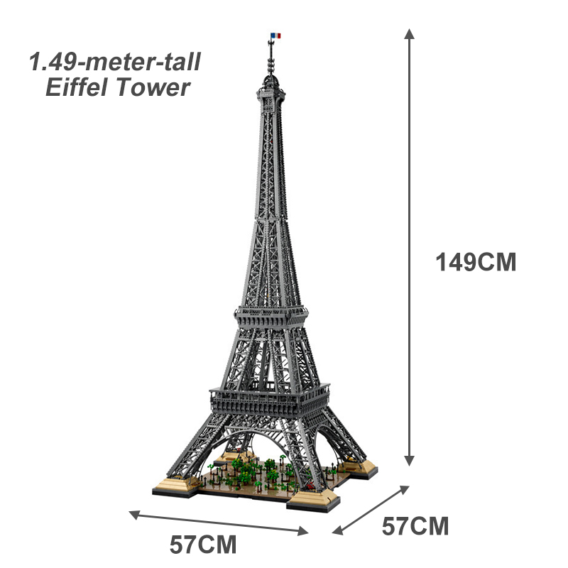 Torre Eiffel de 1,49 m de altura