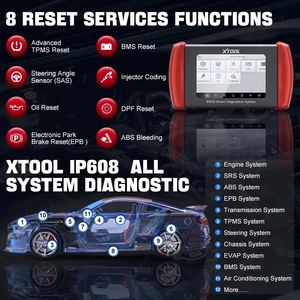XTOOL InPlus IP608用フルシステム車スキャンツール電気自動車診断エンジンアナライザーコードリーダー最新バージョン - Product Image 2
