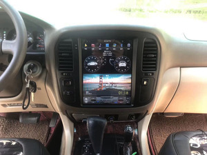 Per Toyota Land Cruiser Lc100 Android 11 128G Tesla Style Big Touch Screen Car Multimedia Player GPS Audio Radio Head Unit - Product Image 6