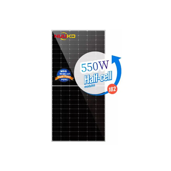 nuuko power 550 W Poly-PV faltbarer flexibler schwarzer monokristalliner Half-Cell-Modul im Großhandel Mono-Solarenergie-Strompanel