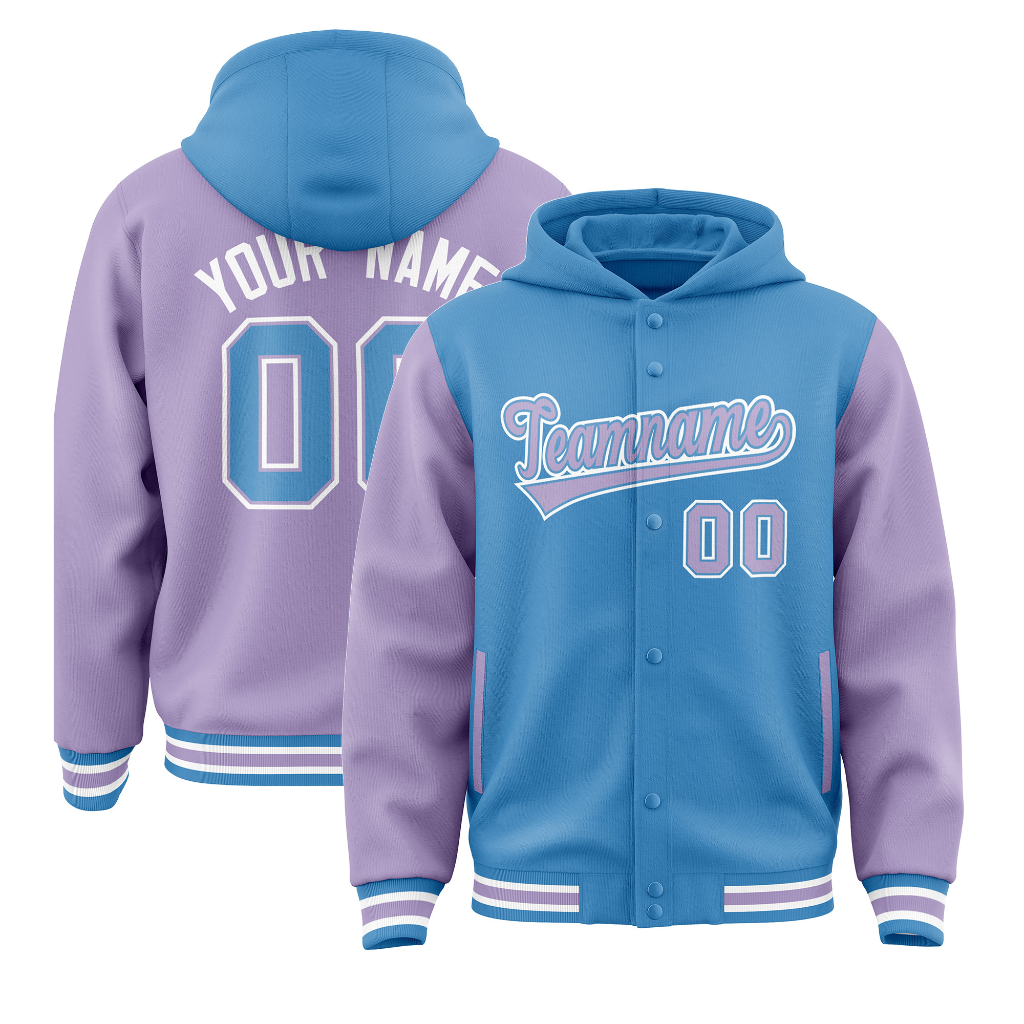 Bleu poudre & Purple-X54 clair