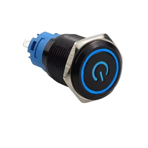Interruttore a pulsante autobloccante in metallo con chiusura a Led - Product Image 2
