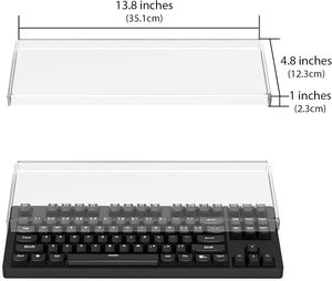 Прозрачный акриловый защитный чехол для клавиатуры, 75 клавиш - Product Image 4