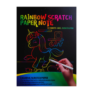 Creative Colorful Scratch Cartoon <strong>Pattern</strong> Set Fun Graffiti Scratch <strong>Book</strong> Cross Border Direct Sales