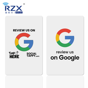 HF personalizado NFC NTAG 213 codificación URL impresión código QR Google Review tarjeta RFID Digital Business Card - Product Image 6