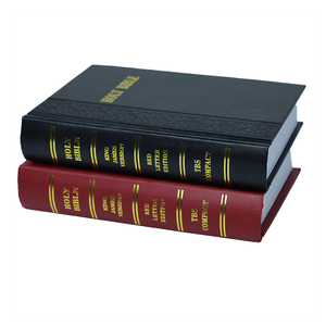 Özel İncil kitap baskısı Kjb İngilizce sürüm çalışma baskı Mini kağıt tür dergisi PU kapak kutsal İncil - Product Image 2