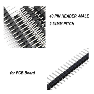 Straight Single Row 2.54mm Male 40 <strong>Pin</strong> <strong>Header</strong> for PCB Board <strong>Arduino</strong> Connector - Product Image 2