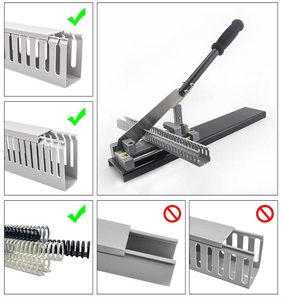 Wire Duct <strong>Cutter</strong> Cuts Slotted Wiring Duct and Covers Cabe Wire Trunking Bench Cutting Tool - Product Image 5