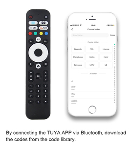 Telecomando universale Smart Tuya infrarossi BLE con funzione di apprendimento del codice IR per TV/DVD/AUX/CBL - Product Image 6