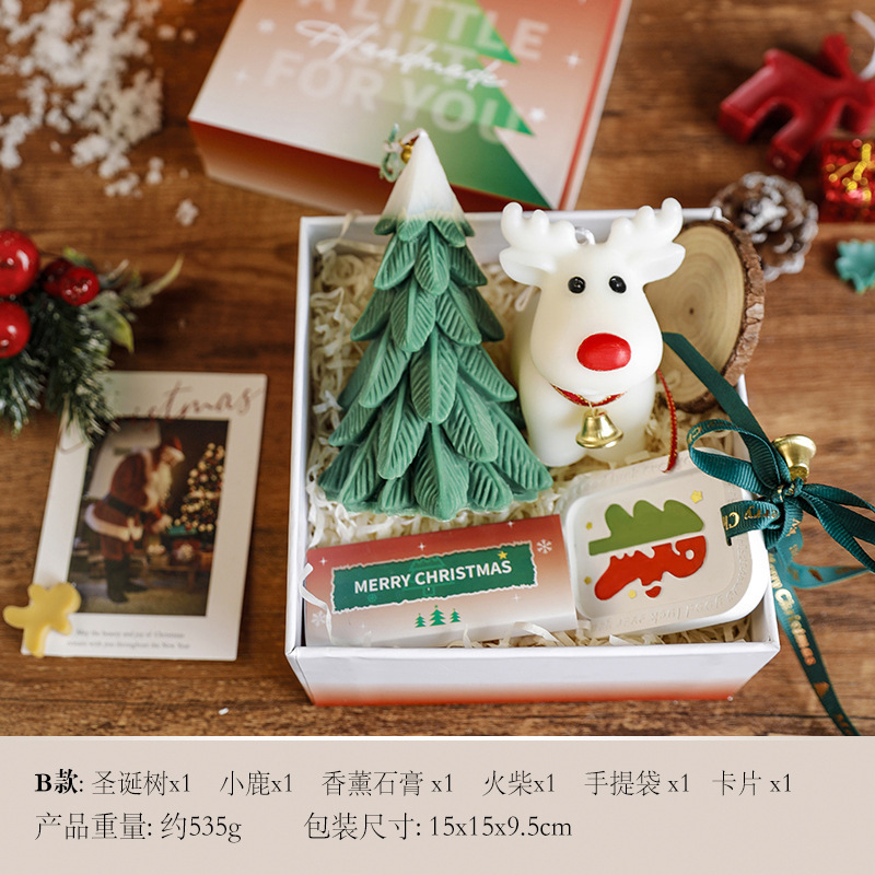 B Sac cadeau de boîte-cadeau de faon d'arbre de Noël