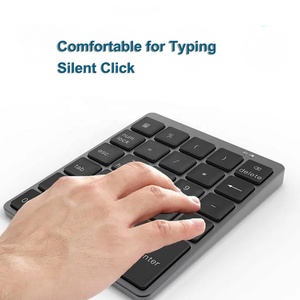 Rechargeable BT Wireless Slim <strong>Numeric</strong> Keypad Portable External Numpad <strong>Keyboard</strong> Compatible for MacBook Air/Pro Android Laptop - Product Image 4