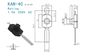 KAN-4C interruttori a pulsante pulsante illuminato pulsante interruttore - Product Image 3