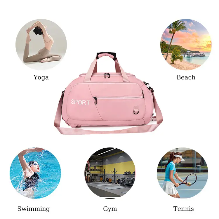 Top Selling Gym Bags Men's Large Capacity Duffle Shoulder Backpack Fashion Waterproof Sport Gym Bag With Printed Logos