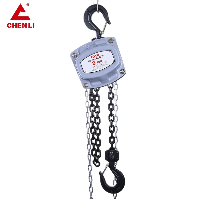 heavy duty Construction work 2ton 5ton 10ton double Hook Suspension chain block hoist price new Manual Chain Hoist Block