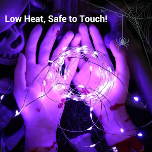Waterproof Purple <strong>String</strong> <strong>Lights</strong> Fairy <strong>Lights</strong> Led Garland <strong>String</strong> Lamp <strong>Timer</strong> 100led 33ft Copper Wire <strong>Light</strong> <strong>String</strong> With <strong>Remote</strong> - Product Image 2