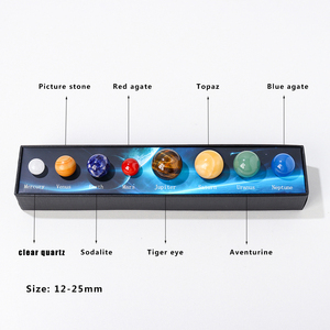 Toptan Modern doğal kristal güneş sistemi sekiz büyük gezegen seti yeşim akik gezegen bilim yaygınlaştırma öğretim - Product Image 2