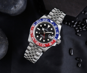 Cronos L6020 Montre de plongée mécanique automatique pour homme Lunette bidirectionnelle 20 ATM Saphir 5 maillons Bracelet en acier inoxydable BGW-9 - Product Image 2