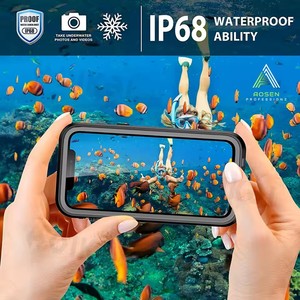 IPhone 16/16 için Pro/16 Pro Max durumda IP68 su geçirmez 360 derece koruma sualtı kapak cep telefonu kılıfı - Product Image 6